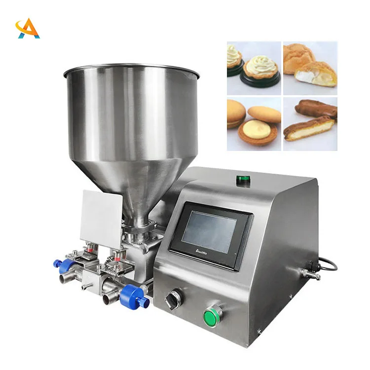 Manual Double Head Rice Cake Depositor Cup Cake Filling Machine for Sale
