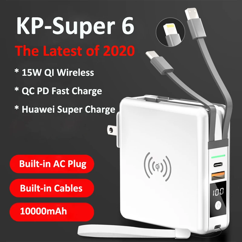 Consumer Electronics Mobile Phone 3 in 1 Portable  Multifunctional  Wireless Charging  Power Banks