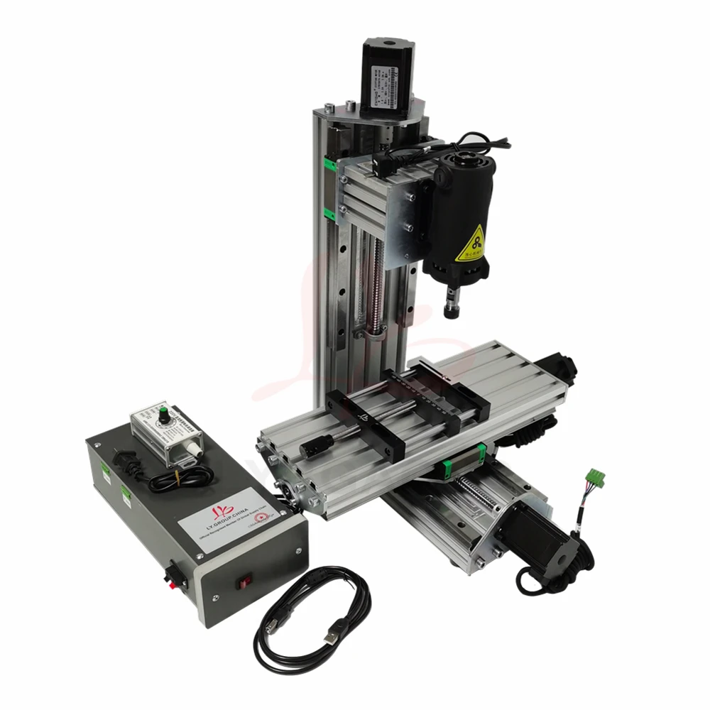 LY2515 CNC Vertical Engraving Machine 3axis 4axis 5axis Column Type CNC Router Drilling and Milling Machine High Power 1000W