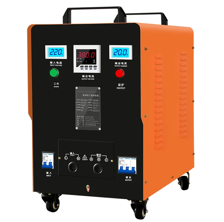 Input 220v Output 380v Converter Pure Sinewave Single Phase To Three