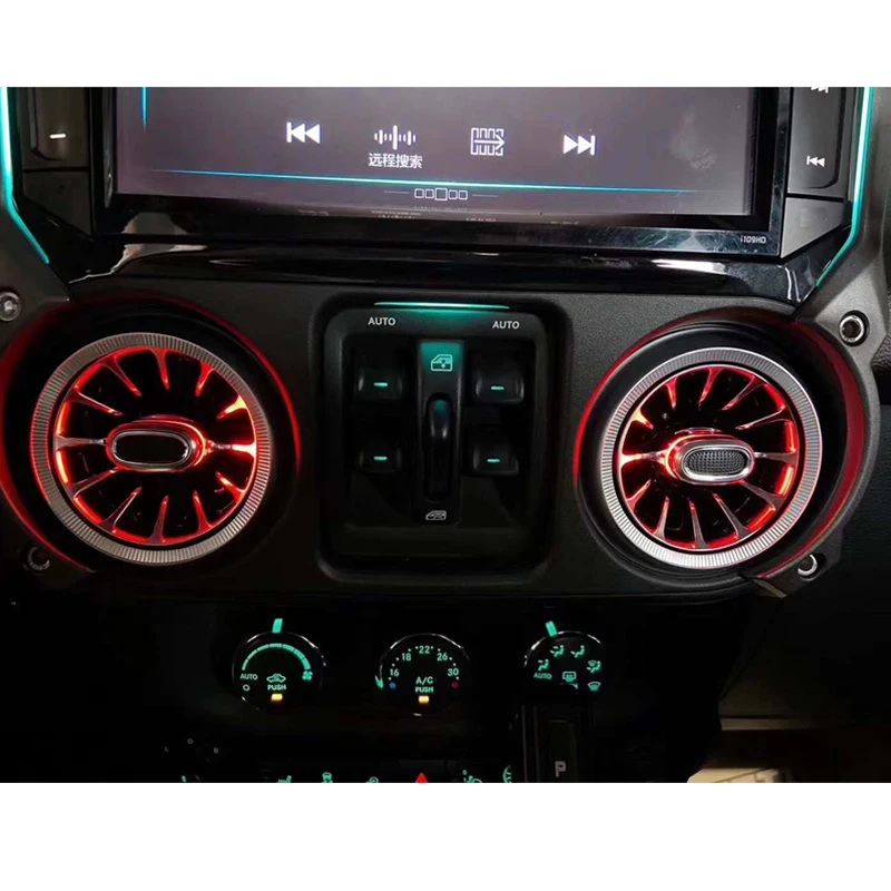 Jeep Wrangler JK Air Conditioning Outlet Vents with LED Light