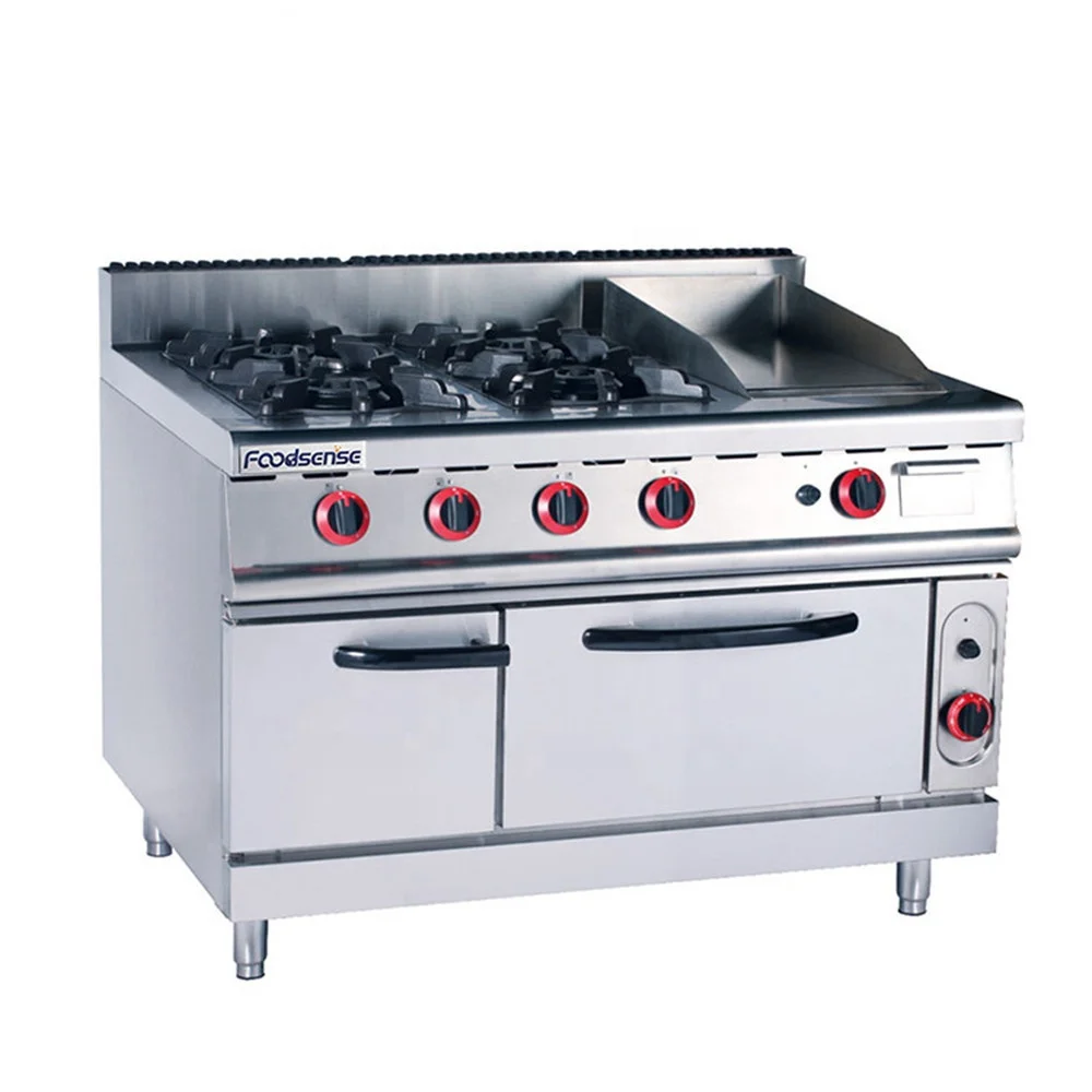 Gas French Hot Plate Cooker with Oven Kitchen Equipment for Restaurant with Prices