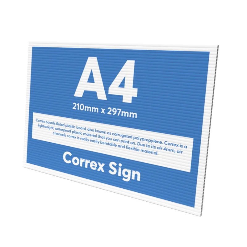 
4x8 plastic sheet corflute sheets for coroplast signs corrugated plastic sheets 