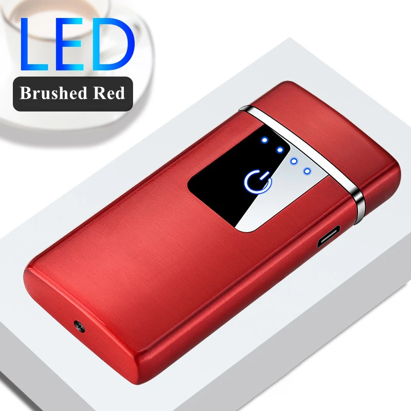 Custom Fingerprint Sensor Usb Double Arc Lighter,Wholesale Plasma
