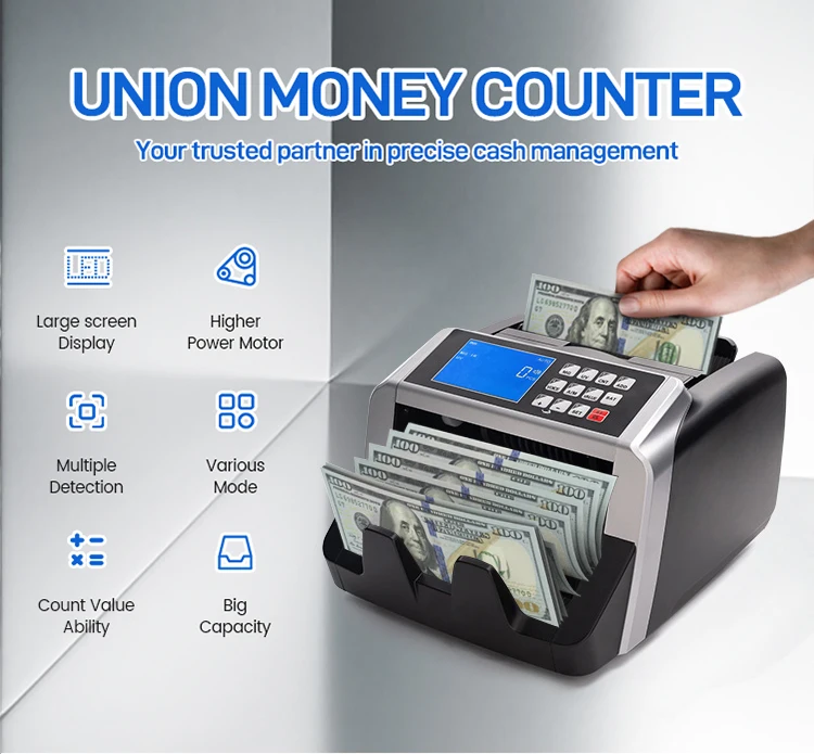 UNION 0721 Count Machine - Efficient Bill Bank Money Counting