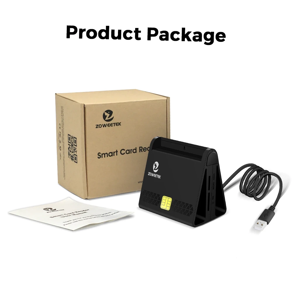 Zoweetek 4in1 Multifunctional Smart Card Reader Usb2.0 For Tf/ic/id