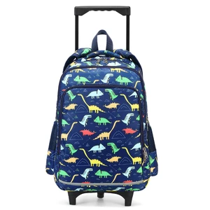 Custom Mochila De Rodinha Infantil Boy Wheels Trolley School Backpack Bags for Kids
