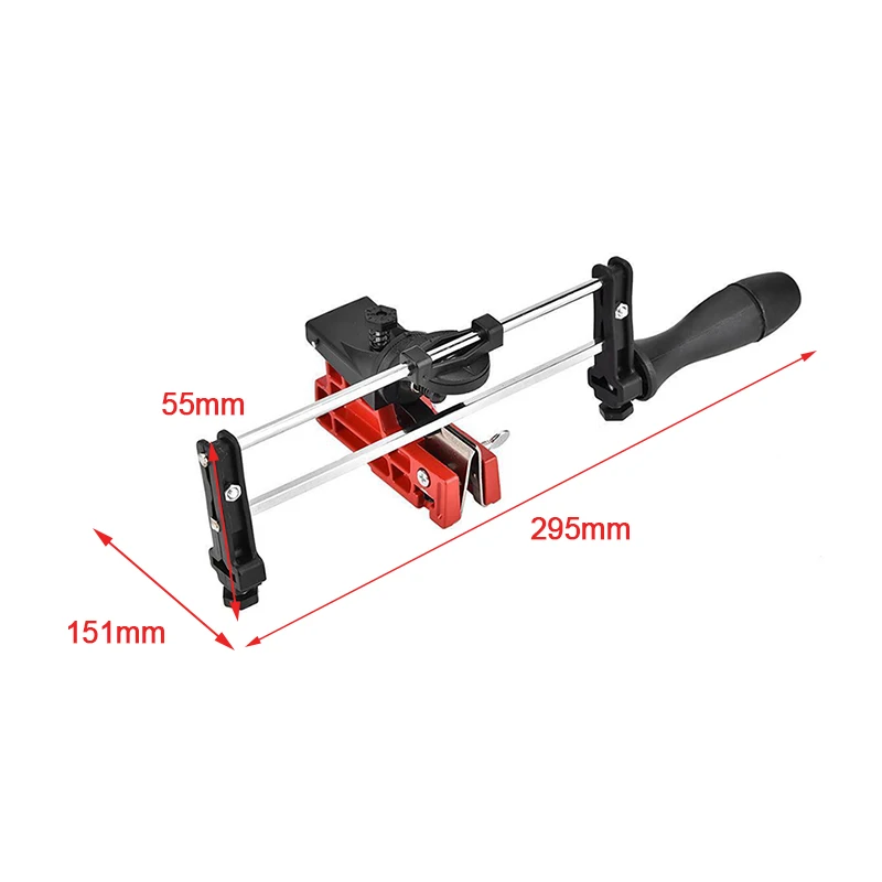 Chain Grinding Tools Bar Mounted Manual Chain Sharpener Chainsaw Filing Guide 