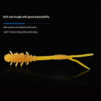 Lure Bionic Fork-tail Soft Bait 5cm Stainless Steel River Long-Cast Bottom Fishing Multi-color Without Hooks 10 Pieces/Package – Soft Lure – view 5