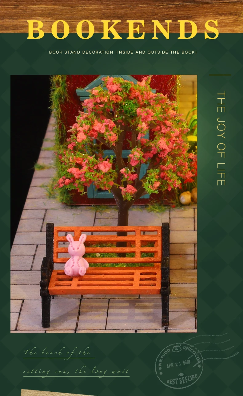 Diy Wooden Doll House Book Nook Book Lover The Best Gift For Couples