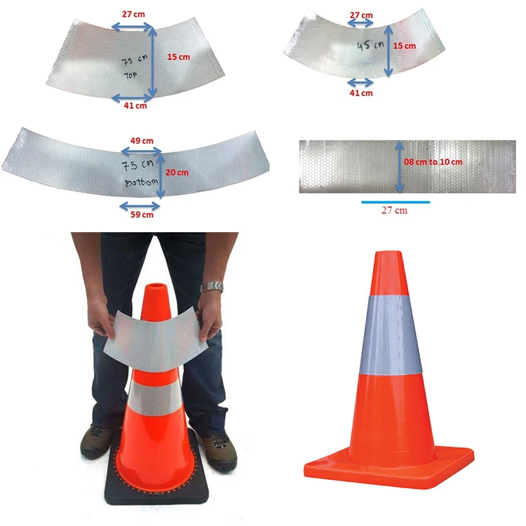 Reflective Wholesale Construction Road Traffic Safety Cones Reflective