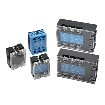 CORON Solid State Relay SSR Single/Three-Phase DC-AC 3-32VDC 90-250VAC 90-280VAC Controller Voltage 10A-400A Load Current