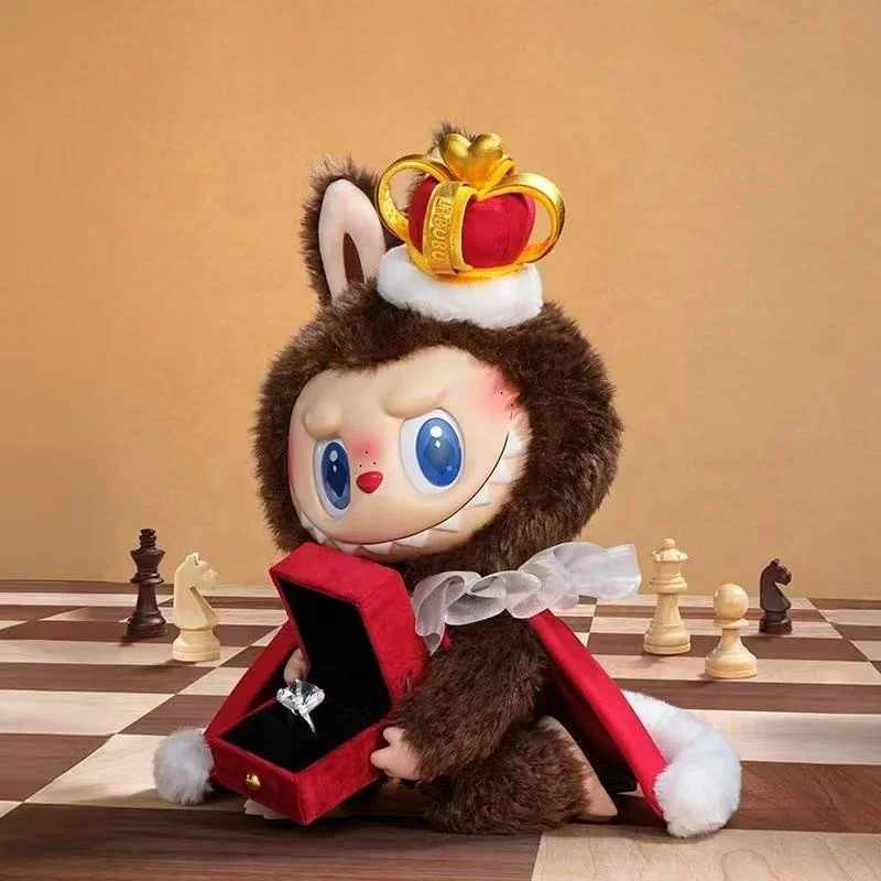 POPMART The Monsters Let's Checkmate Series Labubu King Plush