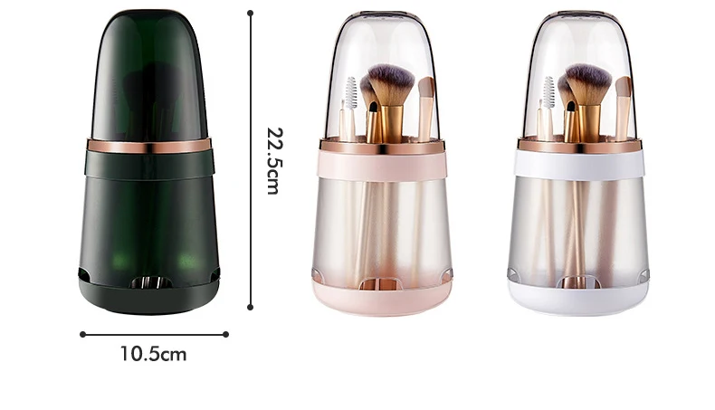 Органайзер для кистей макияжа с пылесборником пластиковый органайзер хранения вместительный Прозрачный держатель