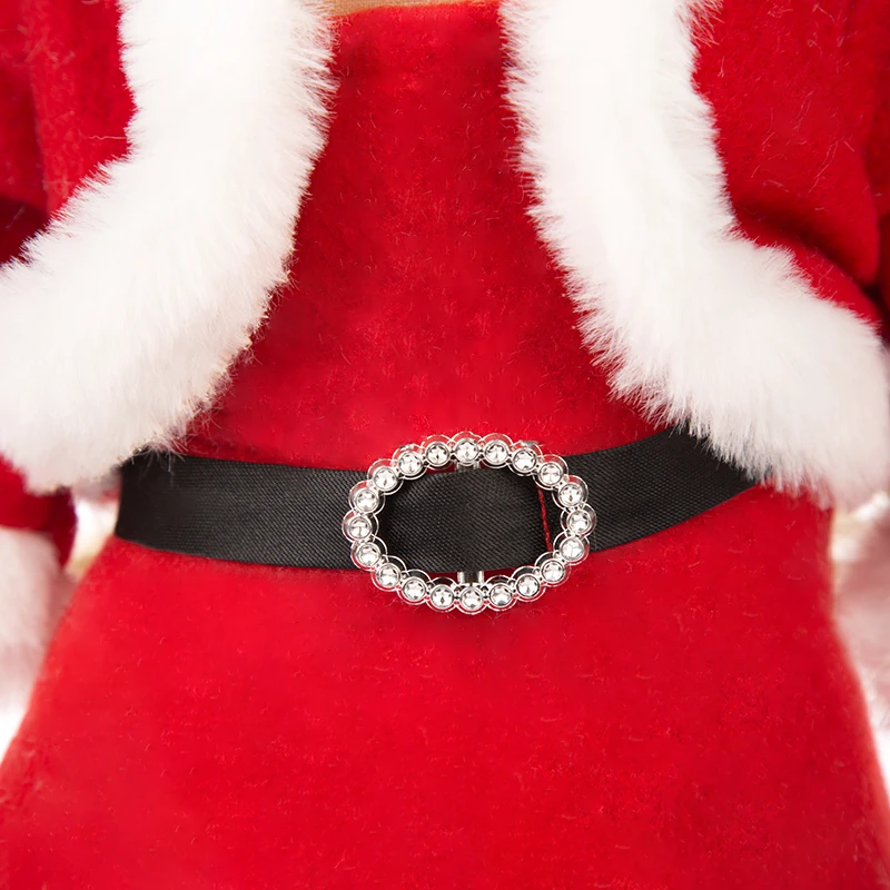 
 Прямая поставка с фабрики, комплект одежды для американской куклы, 18 дюймов, оптовая продажа, индивидуальный дизайн, американская кукла для девочки, Рождественская одежда  