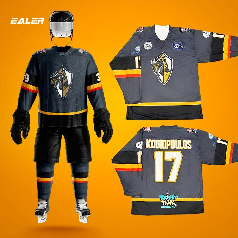 Do custom ice hockey jersey, uniform design or team wear kits by  Niferdesigns