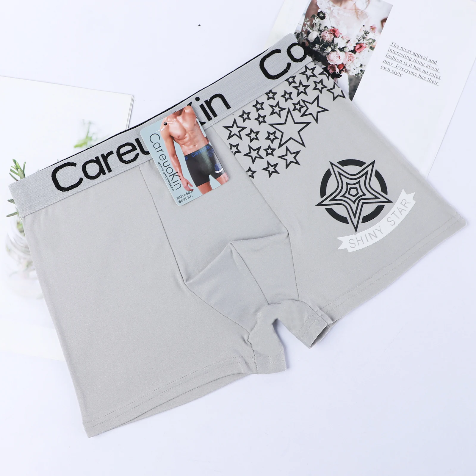 Uokin Yiwu Factory Stocked Direct Sales Shrink Polyester Briefs Smooth