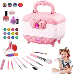 EPT Little Girls Makeup Kit Baby Kids Makeup Box Kit Set Toys for Girls 8years