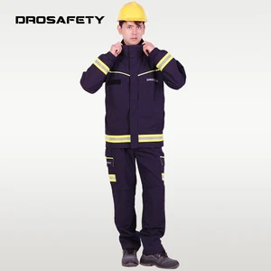 Latest Design Anti Static Flame Retardant Jacket Pants Sets Work Clothes Safety Coverall Suits