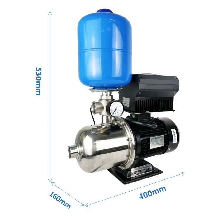 Complete Device Portable Automatic Variable Frequency Motor Home Booster Water Pump with Inverter Vsd