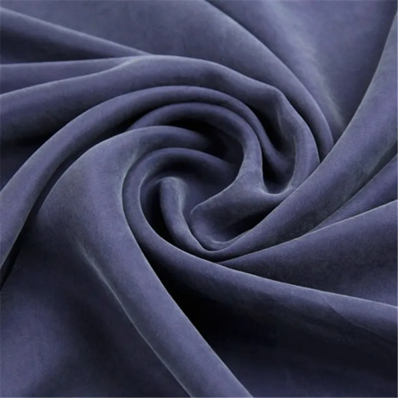 Organic Soft Feeling Heavy Sand Washed Silk Cupro Fabric Copper Dark Color for Sleepwear Underwear Cushion
