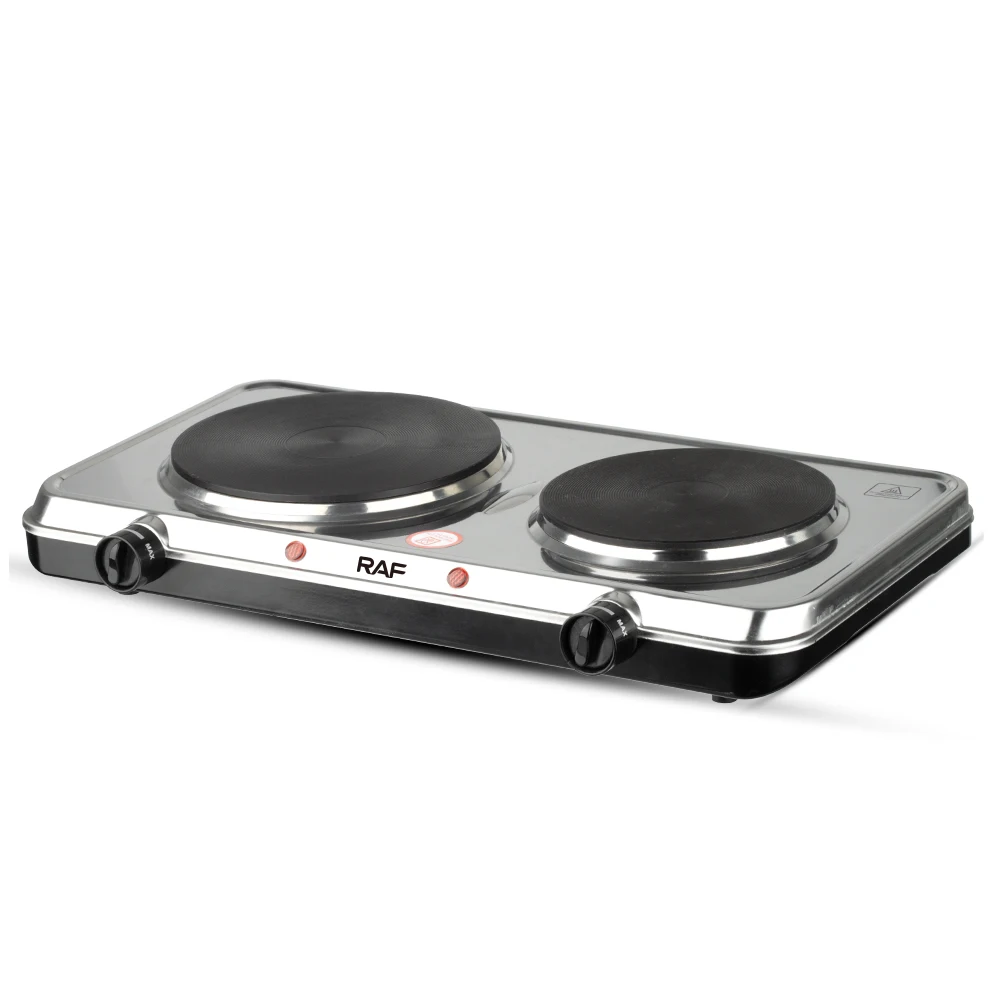 electric countertop burner stove dual control