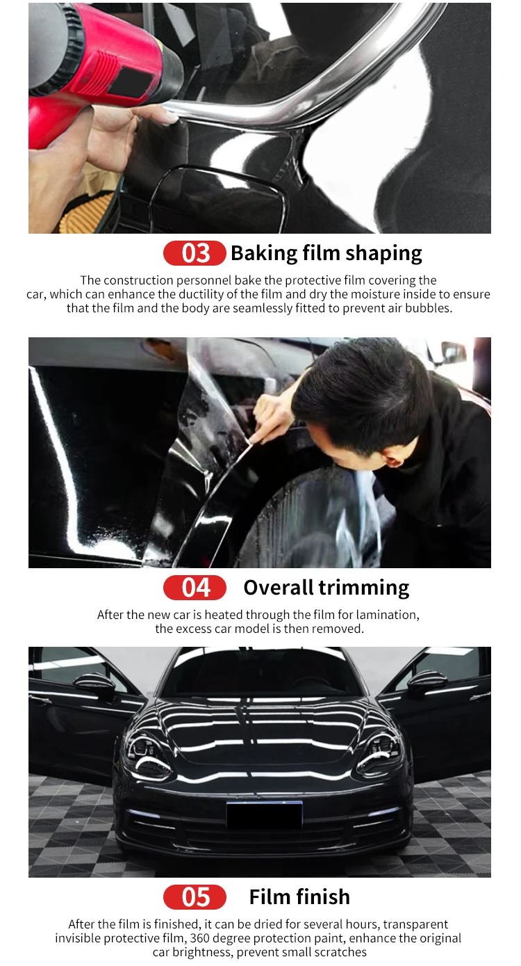 Rhino Skin Protective Film Car Bumper Hood Paint Protection Sticker