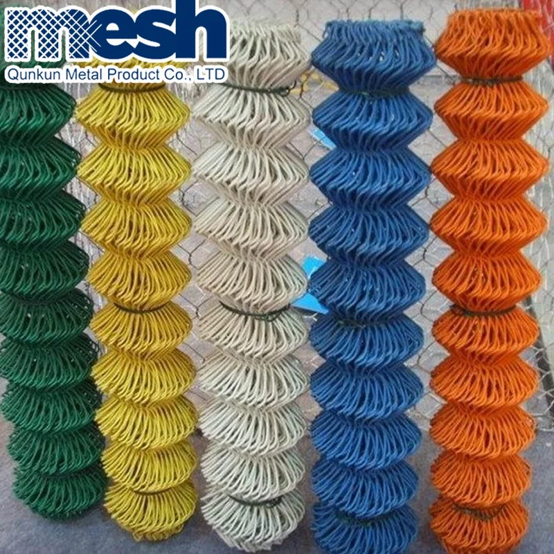 Manual Operated Black Chain Link Wire Mesh Fence Making Hot Dipped Galvanized Pvc Coated Chain Link Fence