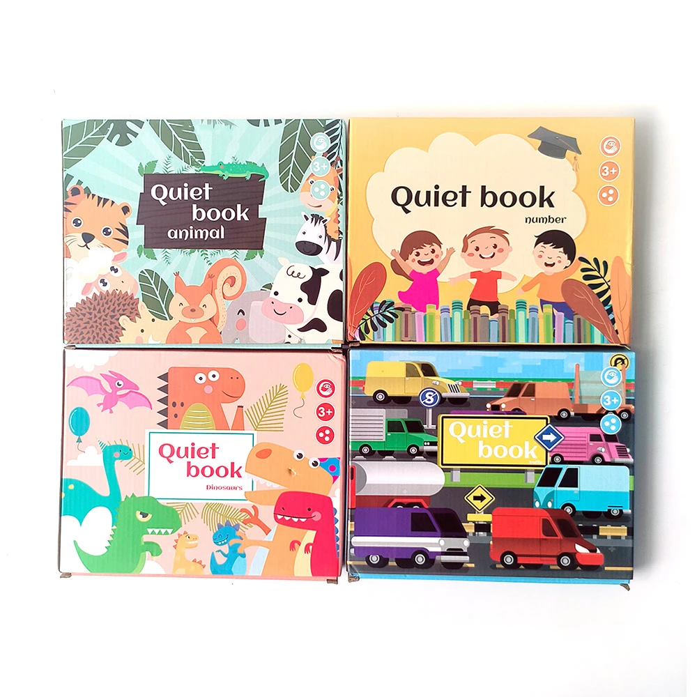 Factory Customization Quiet Book for Toddlers Montessori Busy Book for Kids Vehicle Space Body Learning Activities Education Toy