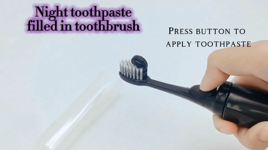 toothpaste filled toothbrush