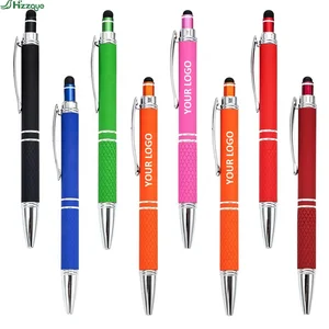 New Arrival Soft Touch for Stylus Pen Novelty Design Ball Point Metal and Plastic Body for Touch Screens With Custom Logo