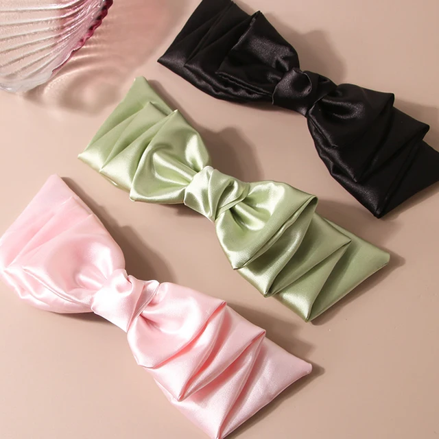 Korean Spring Summer Sweet Bow Hair Clips Cute Sweet Style Fabric Barrette Hairgrip Fashion Elegant Half Ponytails Hair Clip