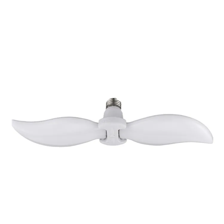 mango Shape Led E27 Fan Bulb Light Foldable Fan Blade Ceiling Bulb Led Light Folded Led Foldable Fan Blade Led Light Bulb 45w