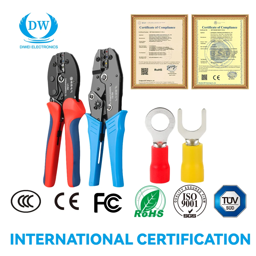 Diwei Cat5 Cat6 Connector Ethernet Cable Cutter 8P Cable Stripping Plier Multi Functional Tester RJ45 Crimping Tool