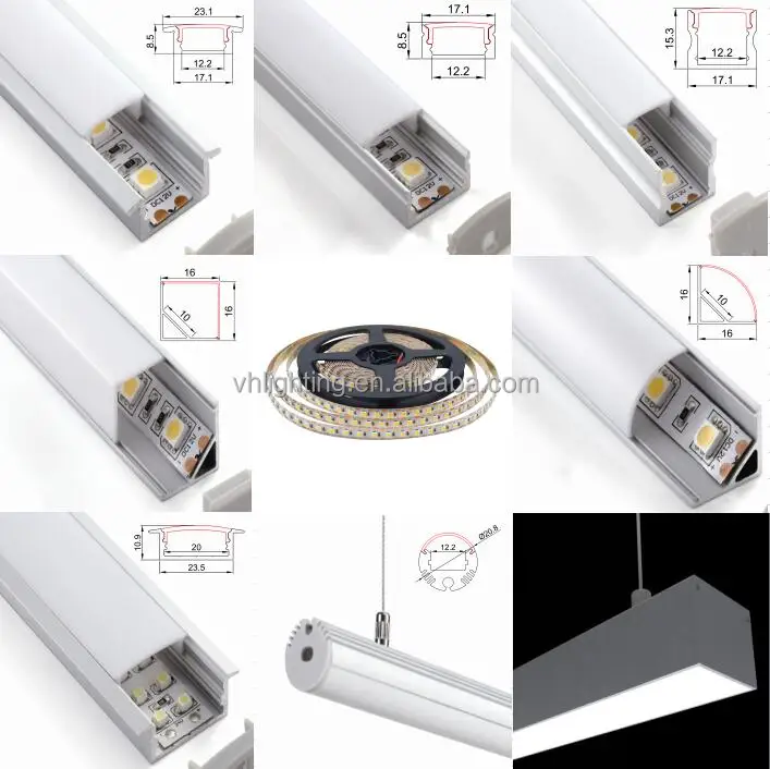 Aluminum Hard Led Strip Light Bar Smd2835 Led Bar Light Rigid Strip 2835 Dotless Led Linear