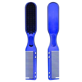 Factory Skin-friendly Detangling Cleaning Comfortable Soft Nylon Bristle Styling Dual Purpose Beard Brush