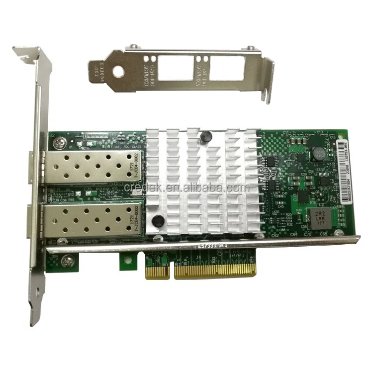 Sfp+ X2 Server Adapter Intel 82599 Chipset X520 Da2 Compatible Pcie X8