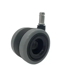 High Quality Grey Insert Stem Hollow No Noise Corrosion Resistant PU Casters 2.5 inch Wheel NO 5