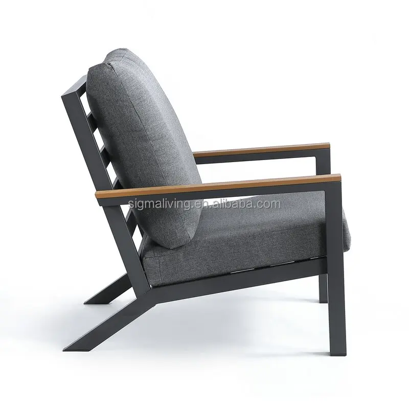 Patio furniture garden outdoor furniture sofa set aluminum 4 pieces sofa seating group with cushions