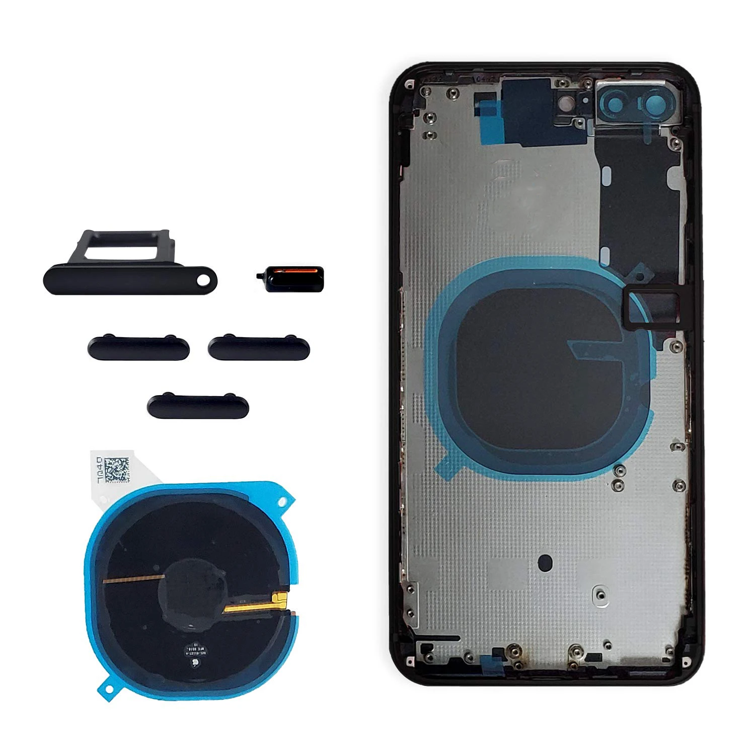 High Quality Back Housing Assembly Metal Frame Back Glass Sim Card Tray for  Iphone Plus Cell Phone Back Cover