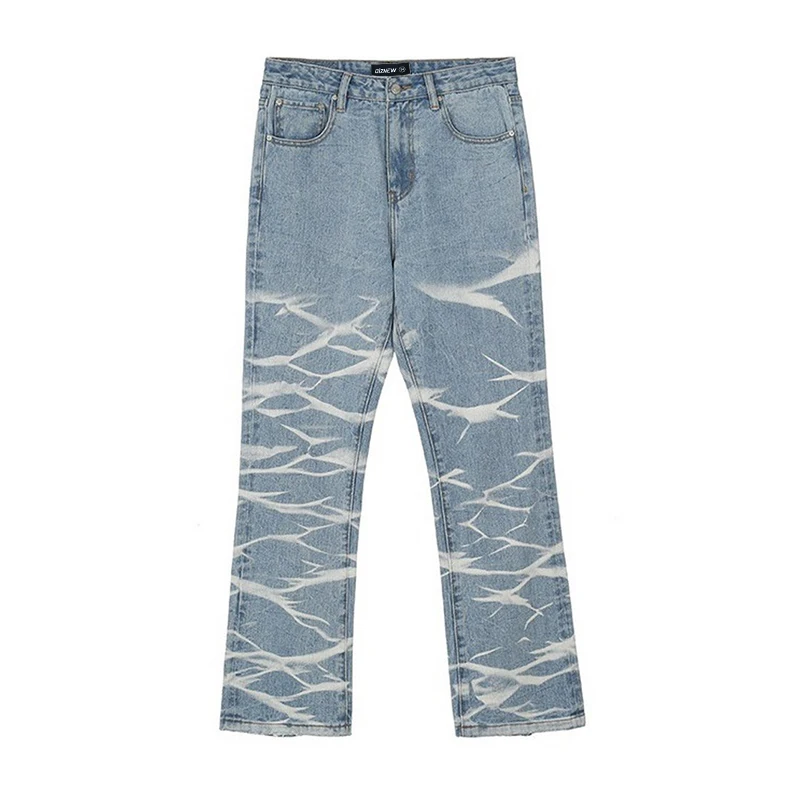 Regular Fit Casual Wear Mens Printed Denim Jeans Size MXXL