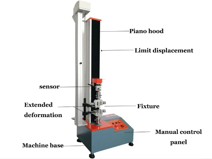 Computer controlled tensile strength Compression testing equipment Single Column tensile testing machine Forwire and cable