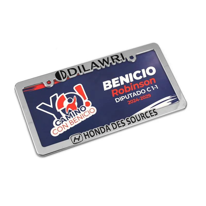 Factory Direct Sales Custom Design License Plate Frame for USA Cars