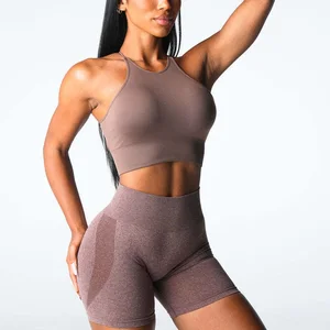 Women Sports Bra Running Fitness Gym Yoga Top Outdoor Cross Back Seamless Sports Bra