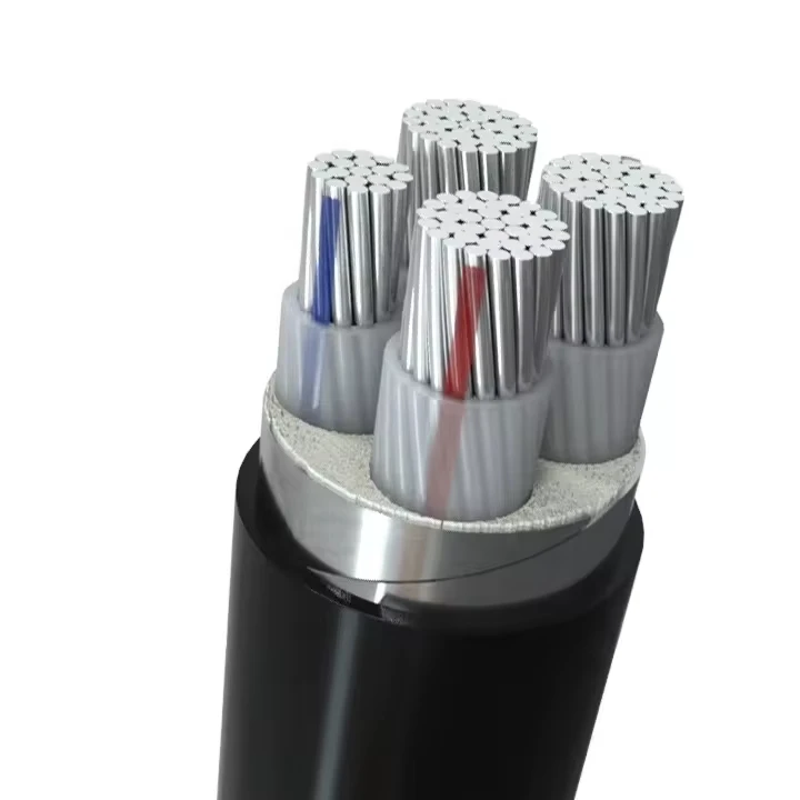 Cable eléctrico XLPE, Conductor de alambre, Cable blindado de cobre y aluminio, 3 núcleos, 4 núcleos, 16mm, 95mm, 120mm, 240mm, PVC Zhongyi, bajo voltaje