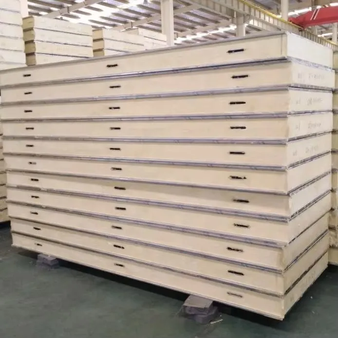 B1 fire-resistant polyurethane core PUR sandwich panel for cold room wall insulation