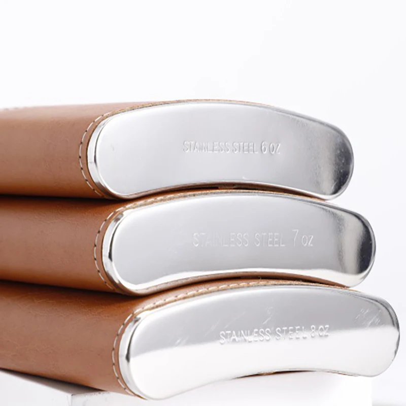 Фляжка для виски из нержавеющей стали, 6 унций, 7 унций, 8 унций