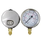 BECO WIKA stainless steel pressure gauge with brass fitting high quality pressure gauge