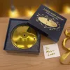 Confezione regalo universale per testa di piatto in oro per auto + confezione in spugna