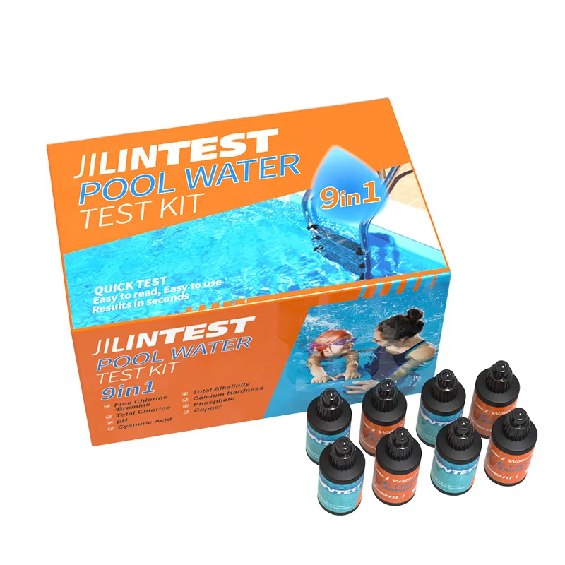 Accurate 9 in 1 Swimming Pool and Spa Water Test Kit Reagent